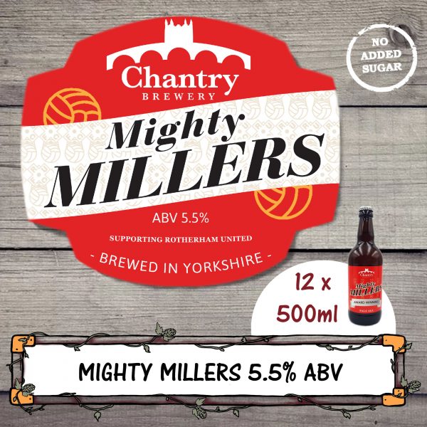 Mighty Millers Real Ale Beer Bottle
