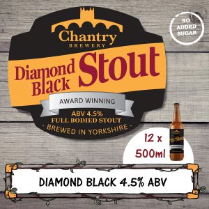 Diamond Black real ale beer bottle