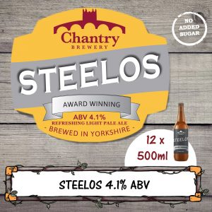 Steelos Chantry Brewery Real Ale Beer Bottle