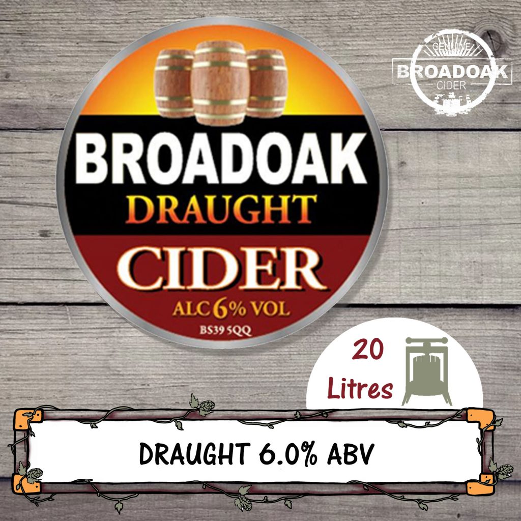 Draught 6.0 20L Broadoak Cider Chantry Brewery