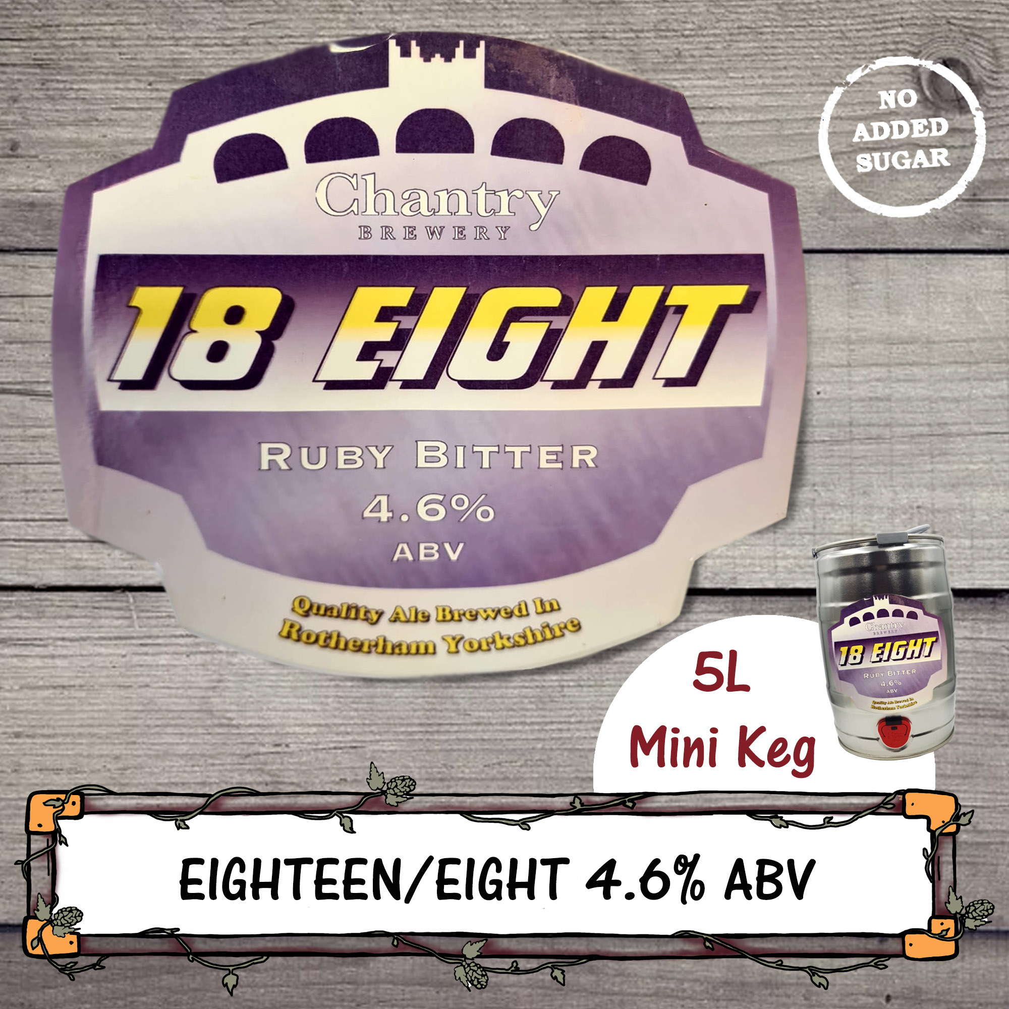 Eighteen/8 4.6 5L Mini Keg Chantry Brewery