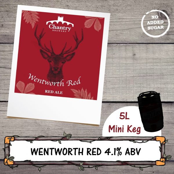 Wentworth Red ale beer mini keg by Chantry Brewery
