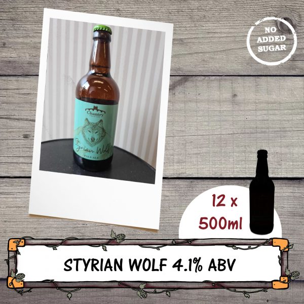 Styrian Wolf pale ale beer bottle by Chantry Brewery