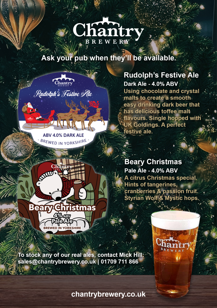 New Christmas Beers by Chantry Brewery